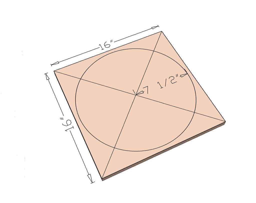 cutting round discs for ottoman