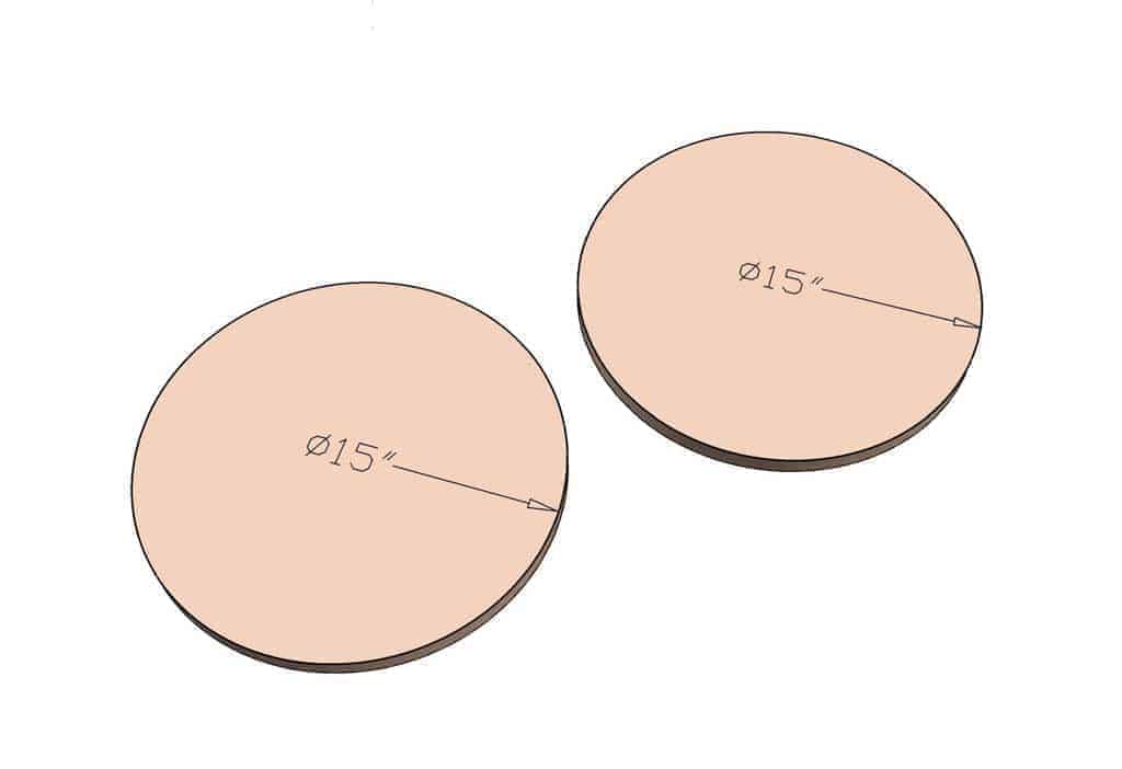 round disks for ottoman