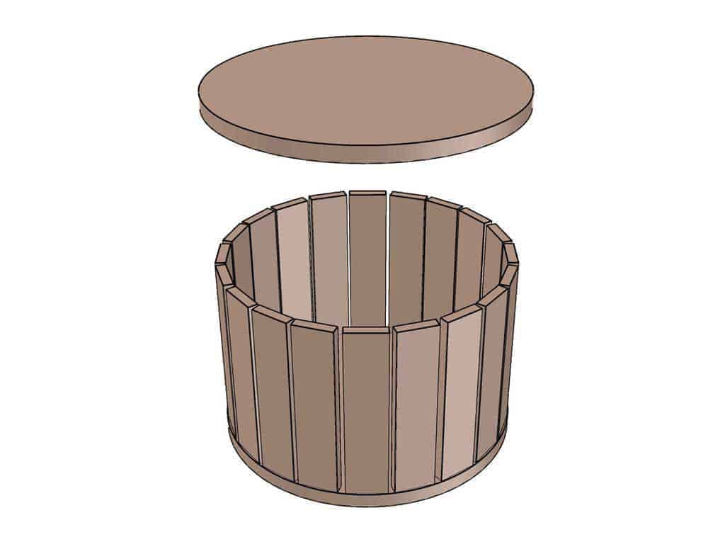 building frame for ottoman