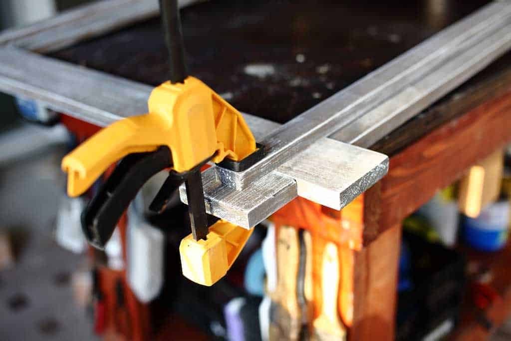 clamping wood for the mirror frame
