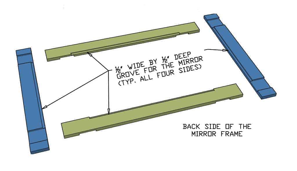 DIY mirror Frame for Entryway