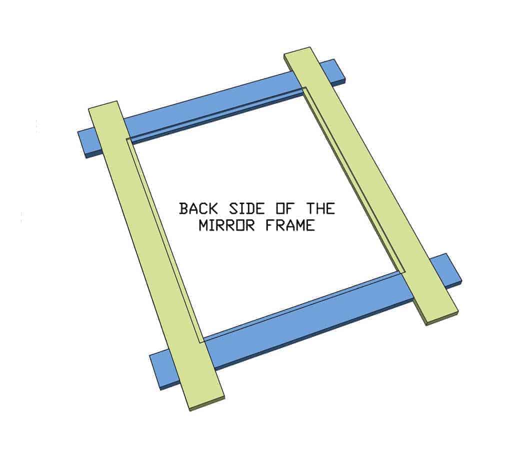 fame for the DIY mirror Frame for Entryway