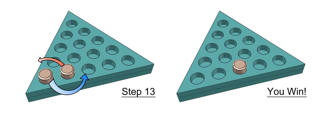 how to wind triangle peg game
