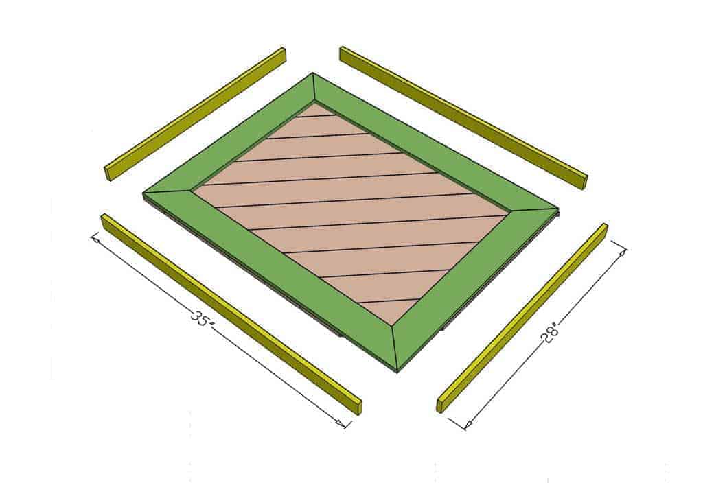 DIY Reclaimed Wood Frame Sign layout
