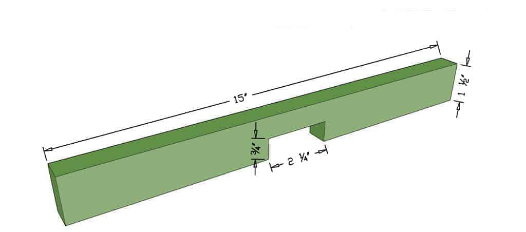 middle divider piece for the DIY Pucket Game