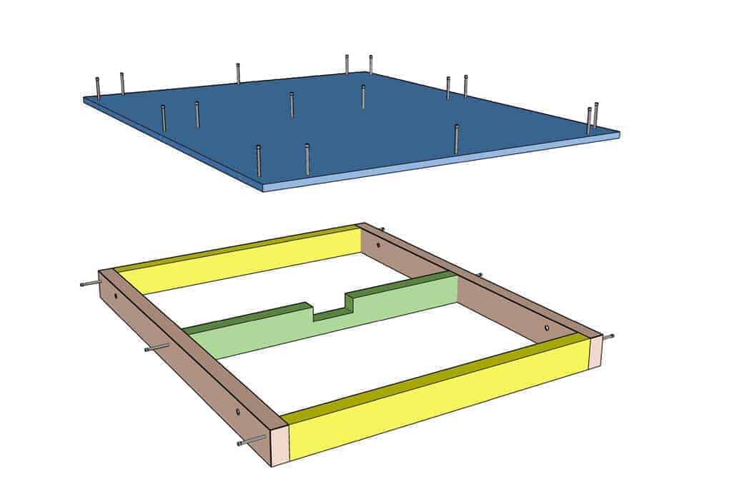 top piece for DIY Pucket Game