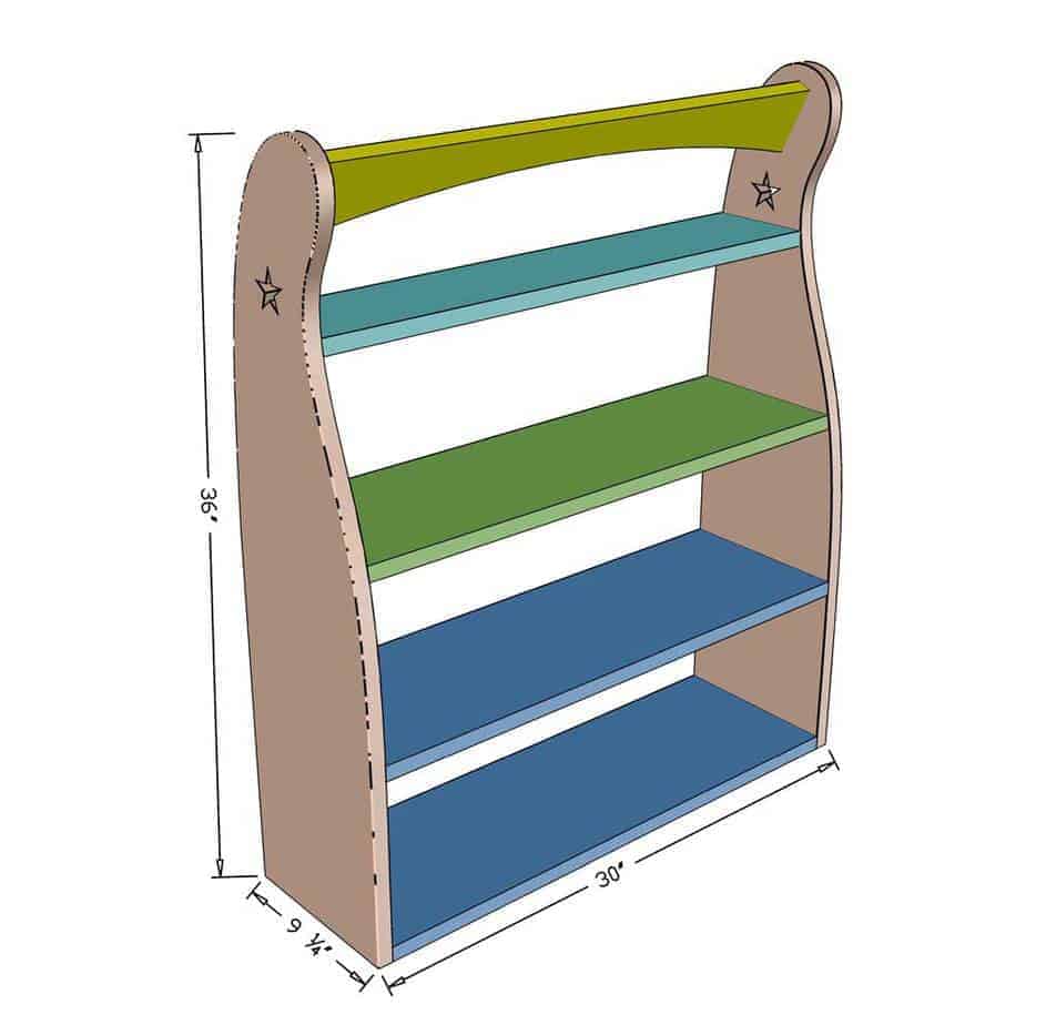 DIY Curved Shelf dimensions