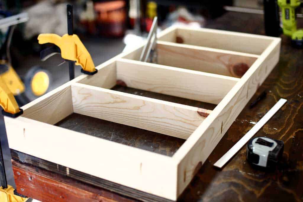 DIY Back of Door Shelf frame