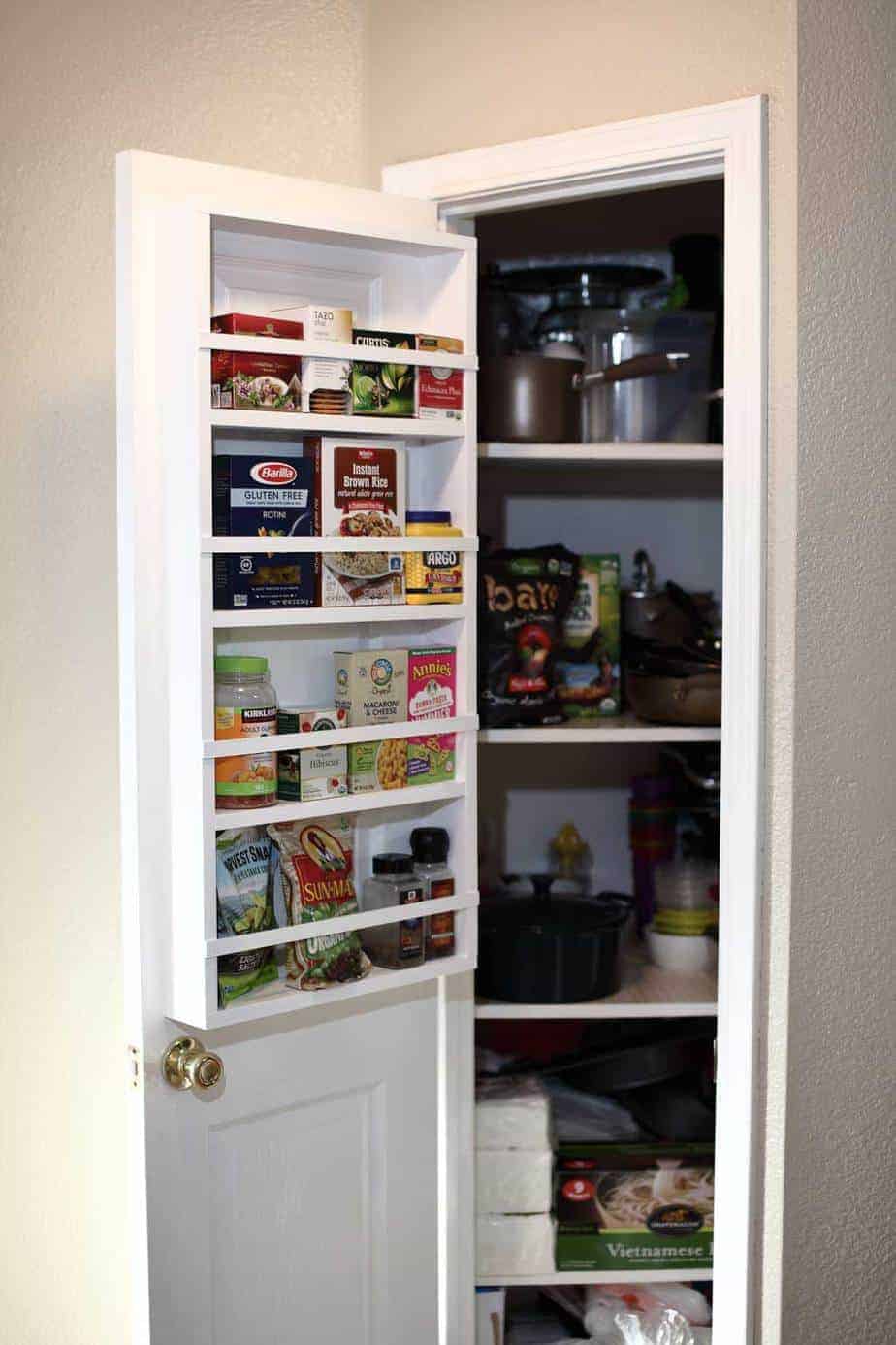 DIY Back of Door Shelf