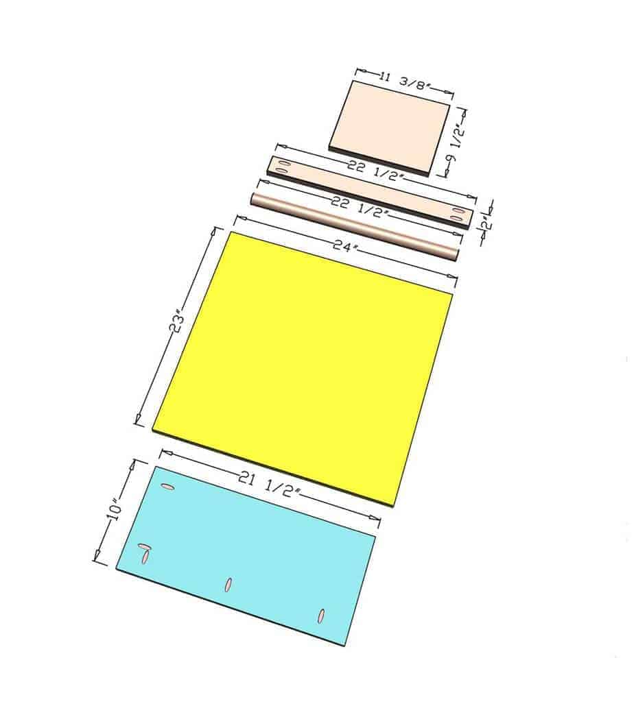 boards for the DIY Mudroom Locker