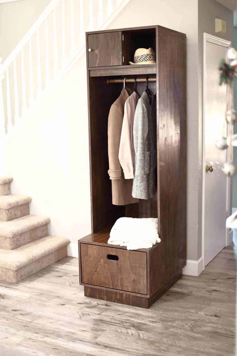DIY Mudroom Locker