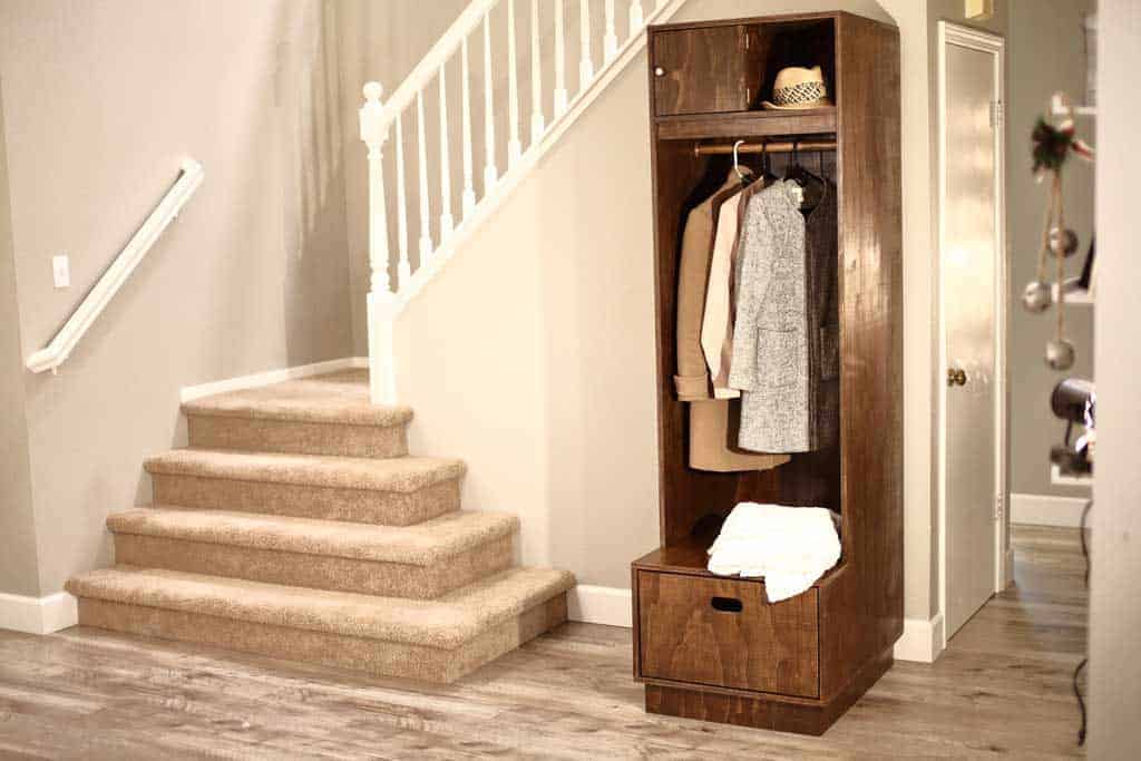 DIY Mudroom Locker