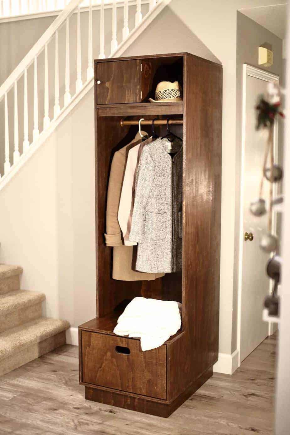 DIY Mudroom Locker