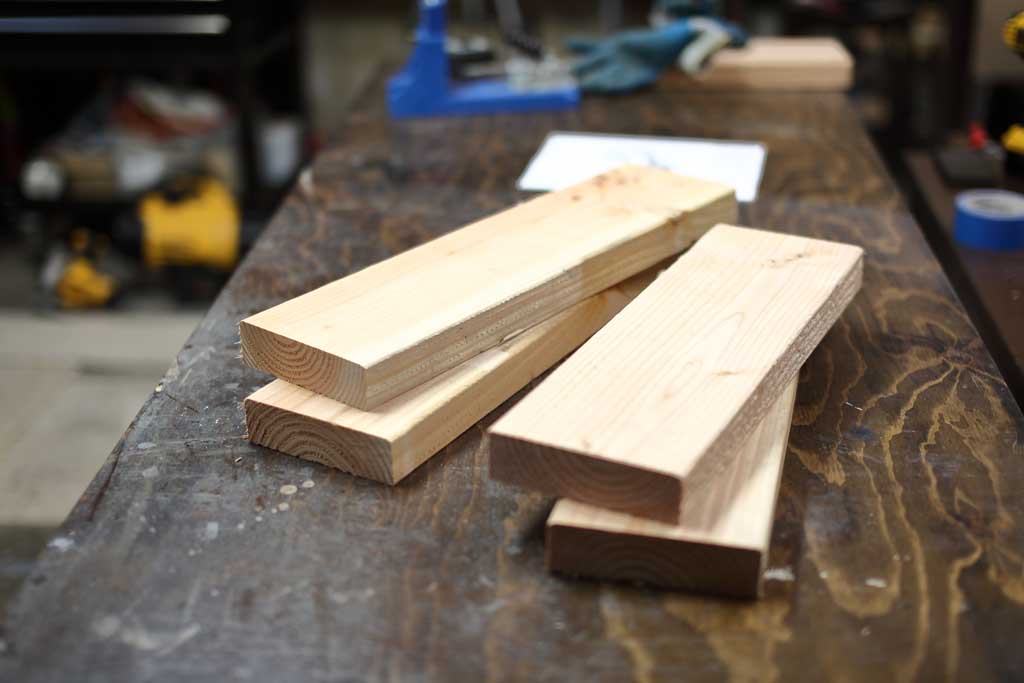 boards for upper frame for DIY Sensory Table