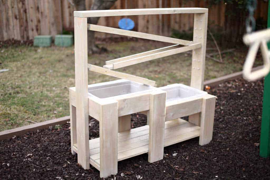 DIY Sensory Table with water ramps