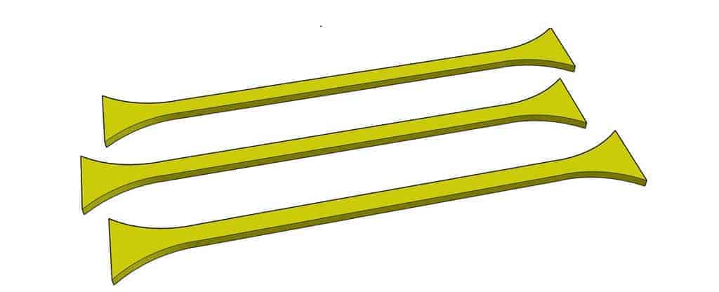 cutting stretcher boards for the bench