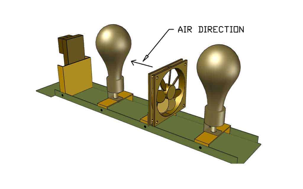 adding a fan inside the DIY Glass Incubator