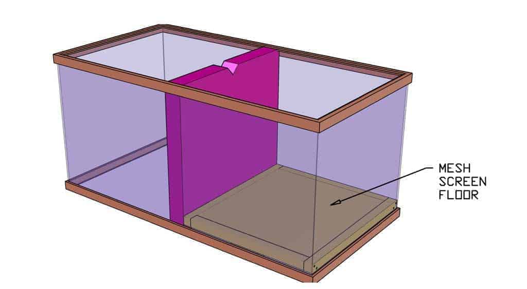 raised floor for DIY Glass Incubator