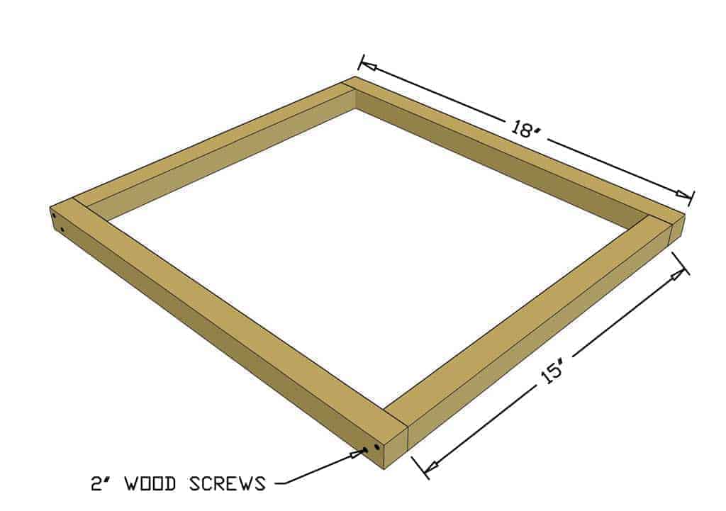frame for bottom of incubator