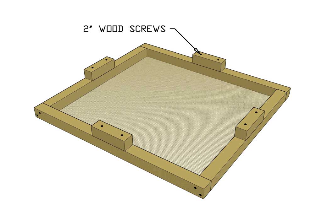 mesh screen floor for DIY Glass Incubator