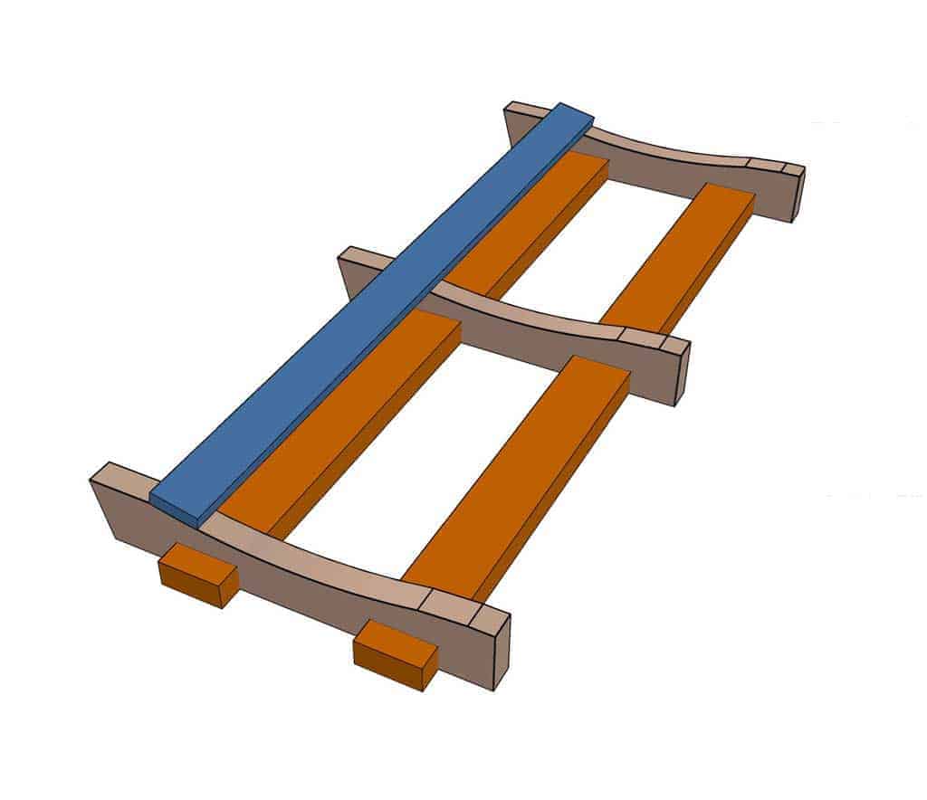 attaching seat boards to bench