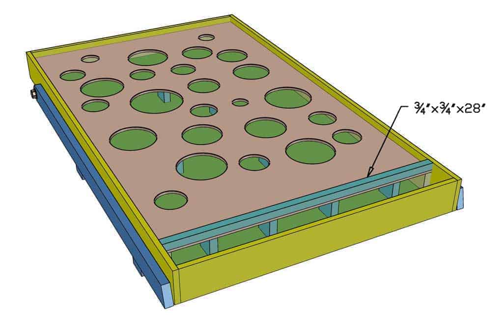 block that hold the maze board