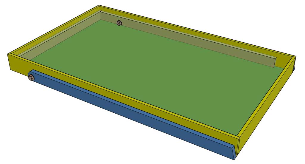 attaching legs for the DIY Wall Ball Maze Game
