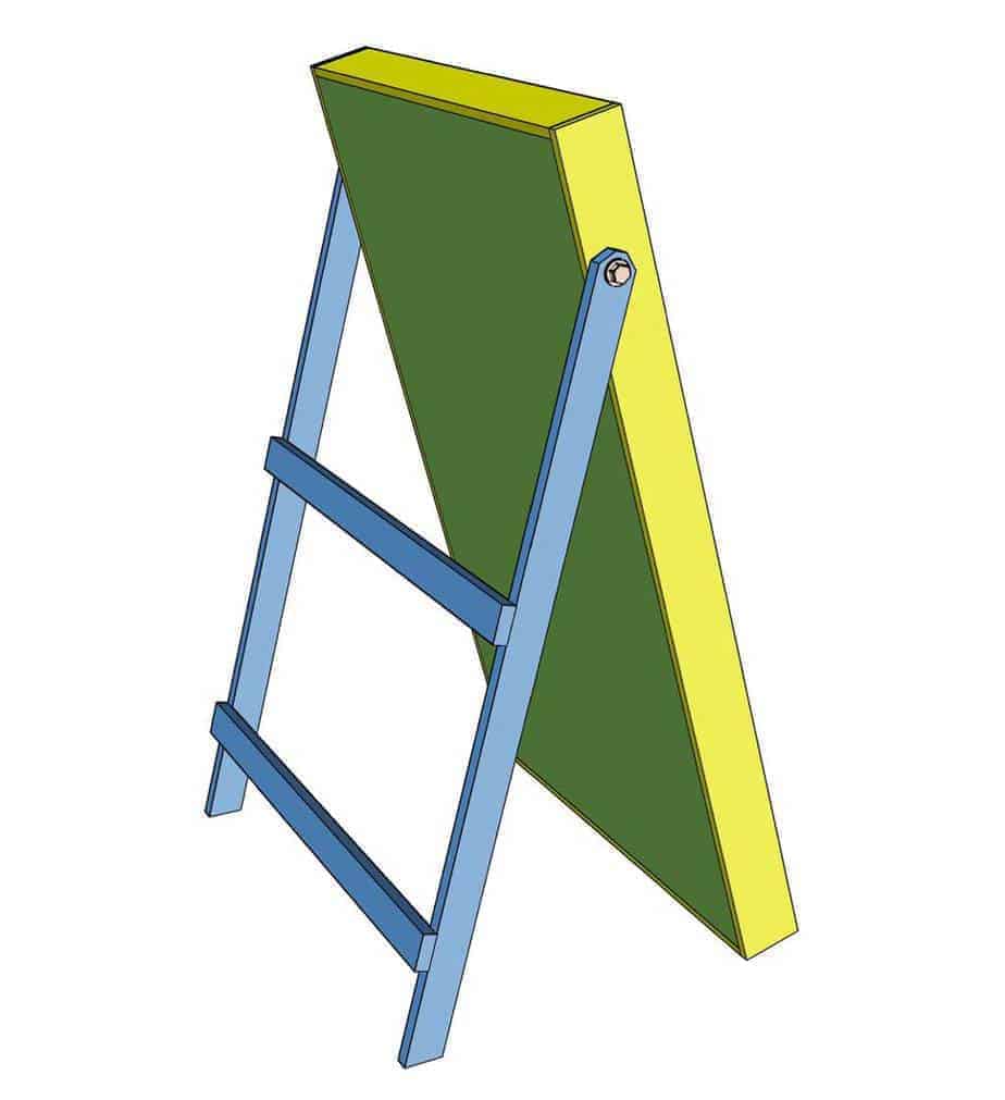 attaching legs for the DIY Wall Ball Maze Game