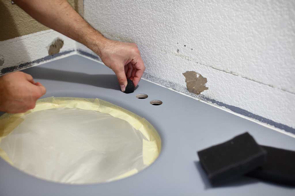 covering holes to use epoxy