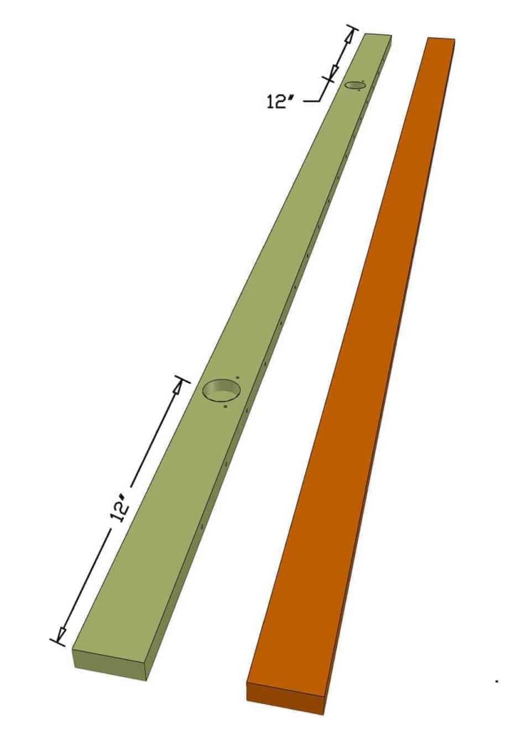 drilling a hole for cabinet hinges