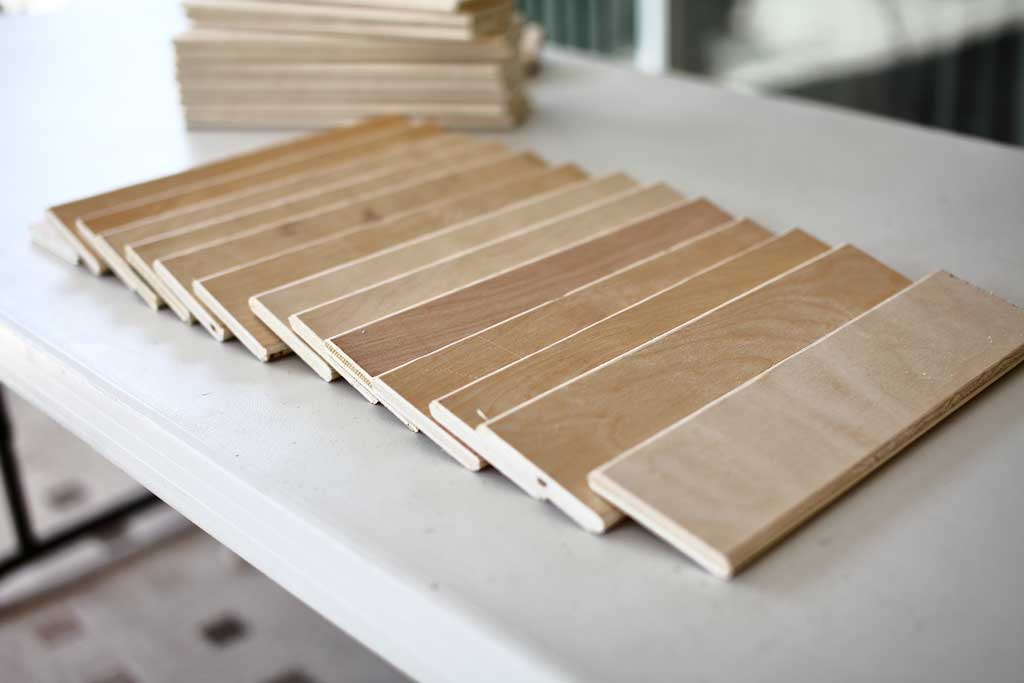 slats for DIY plantation shutters