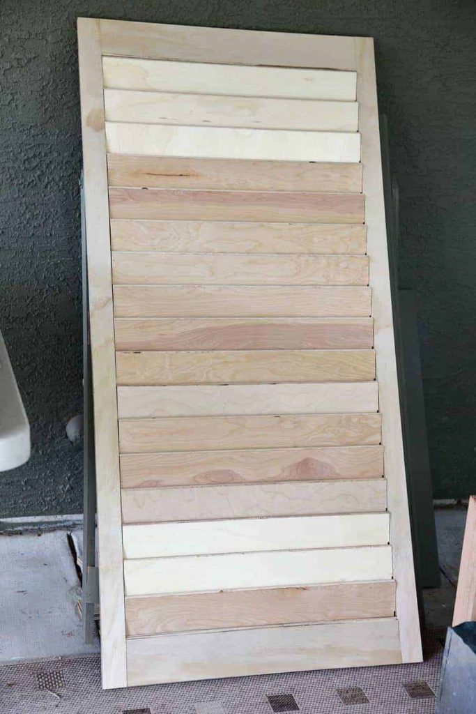 DIY plantation shutters