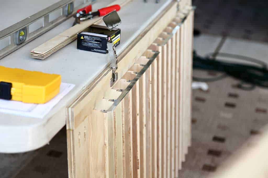 attaching hidden control arm for DIY plantation shutters