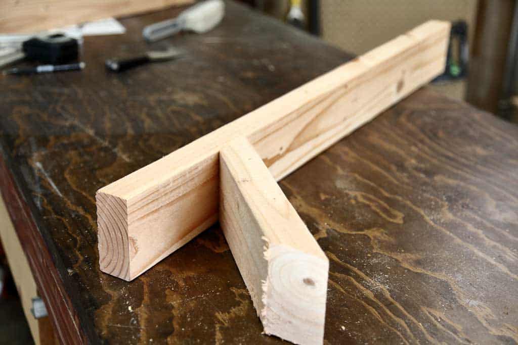 adding diagonal support to the front piece of the bench press