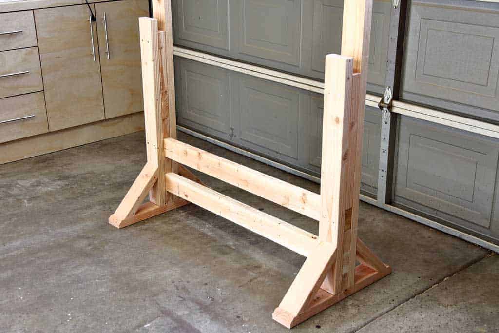 attaching the front piece to the post