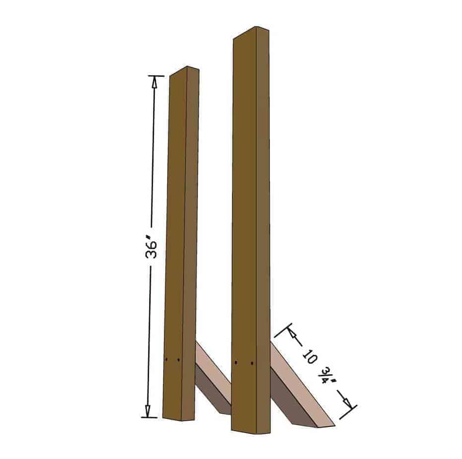 build front boards for DIY Workout Bench Press