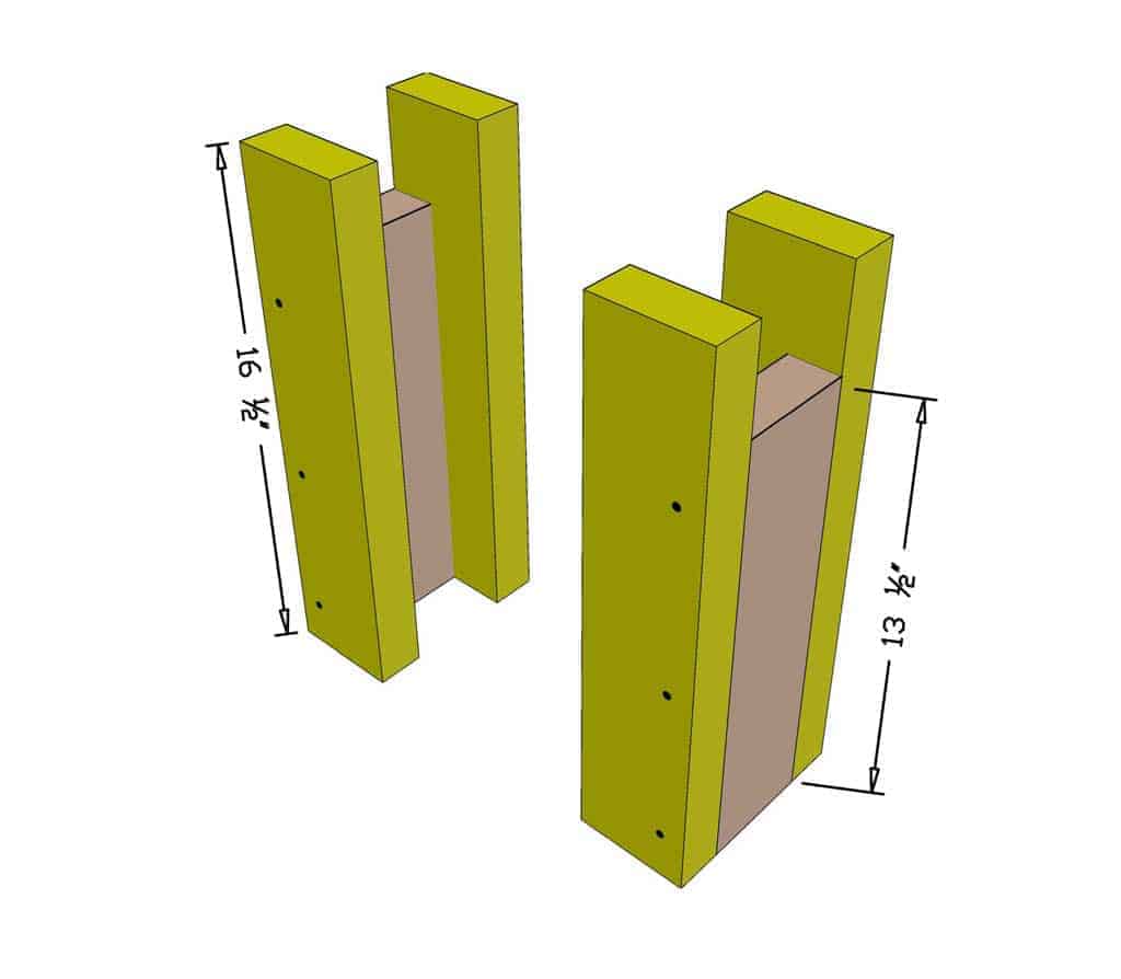 build legs for the DIY Workout Bench Press