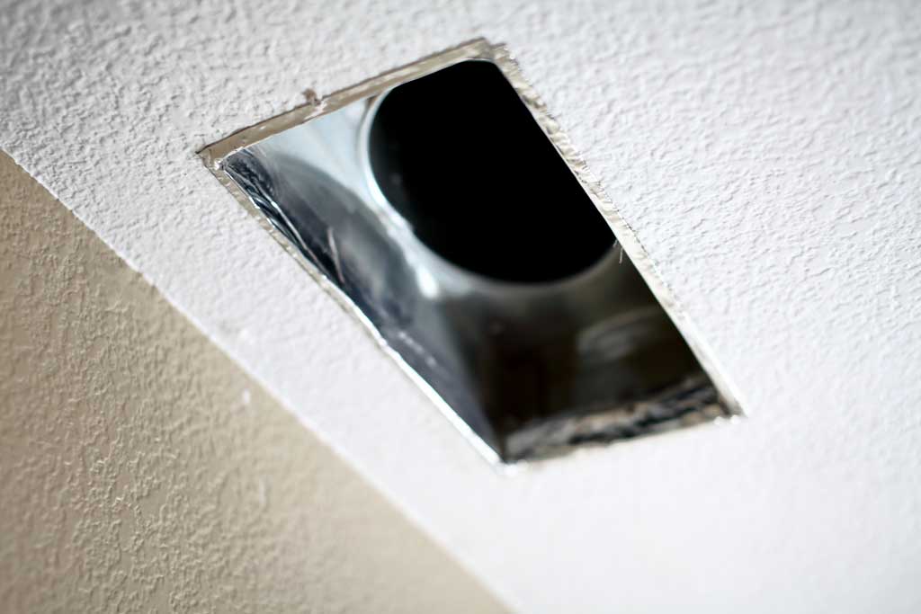 taping the c-can to sheetrock