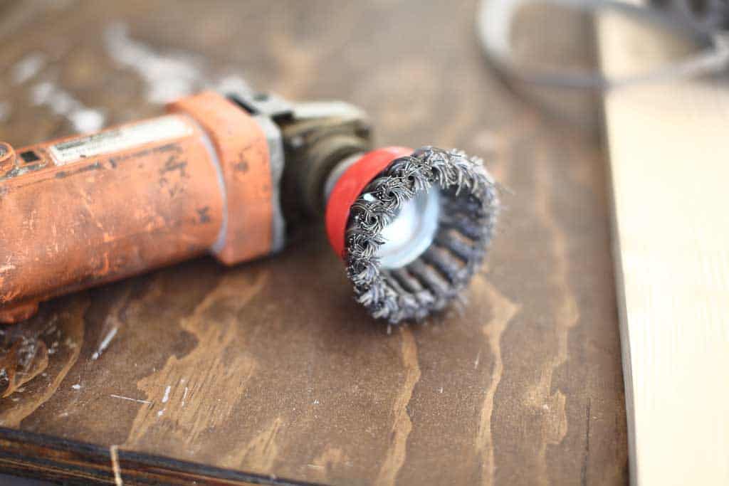 threaded arbor wire cup brush on grinder