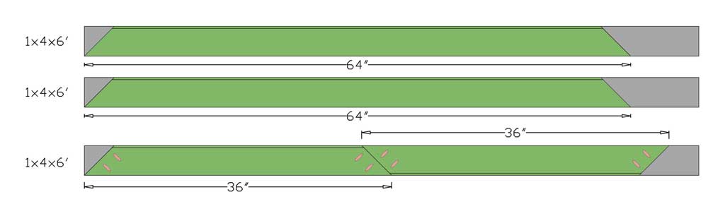 DIY Bathroom Mirror Frame cut list