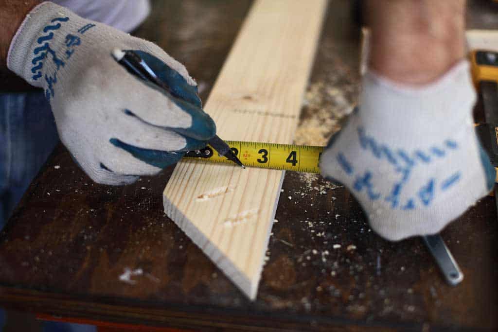 measuring wood