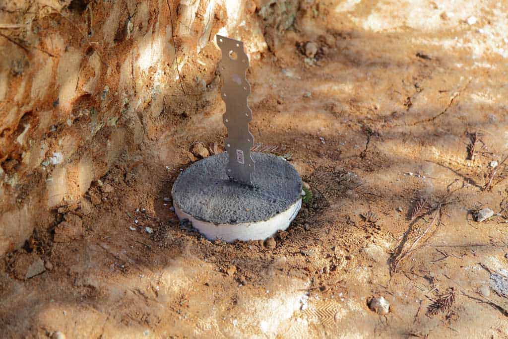 concrete form tube for DIY Chicken Coop