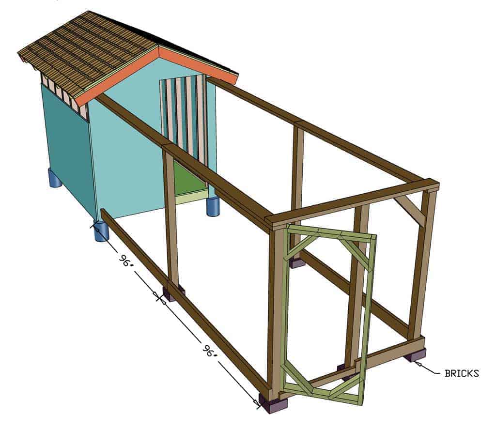 DIY Chicken Coop roaming area