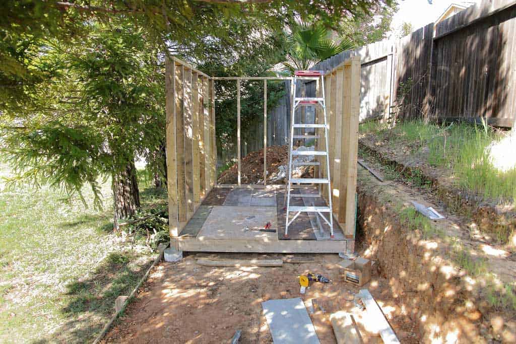 wall for DIY Chicken Coop