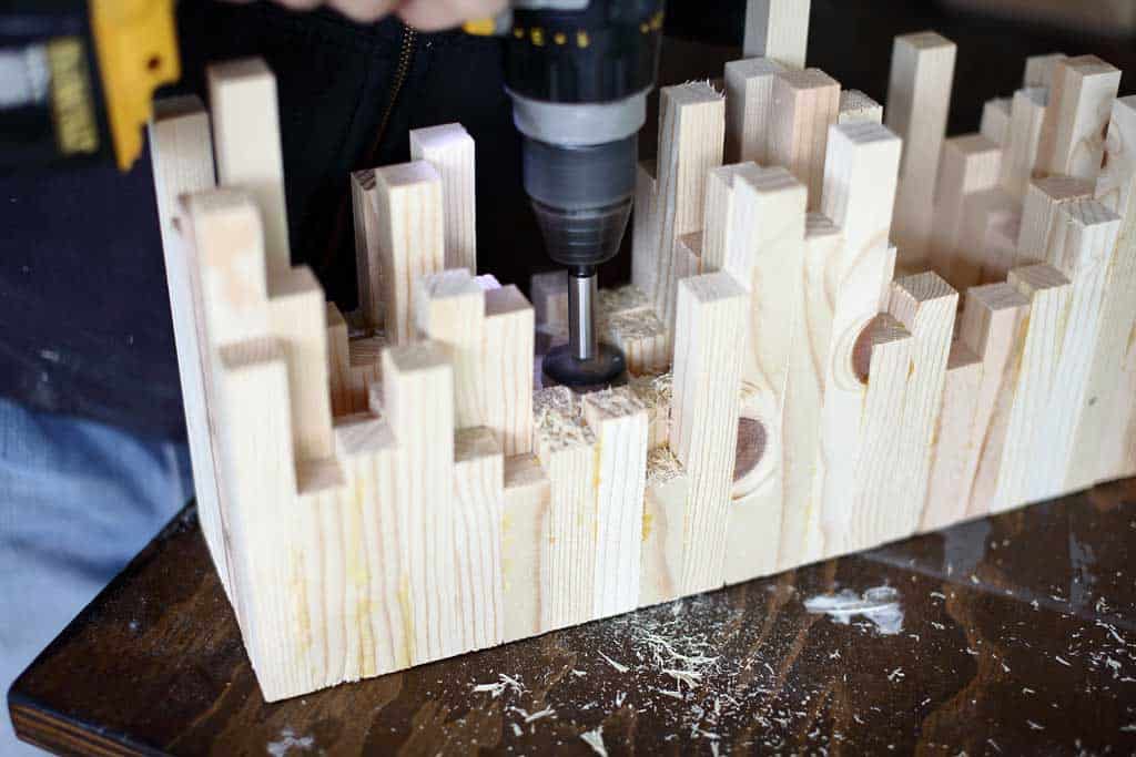 drilling hole for light socket