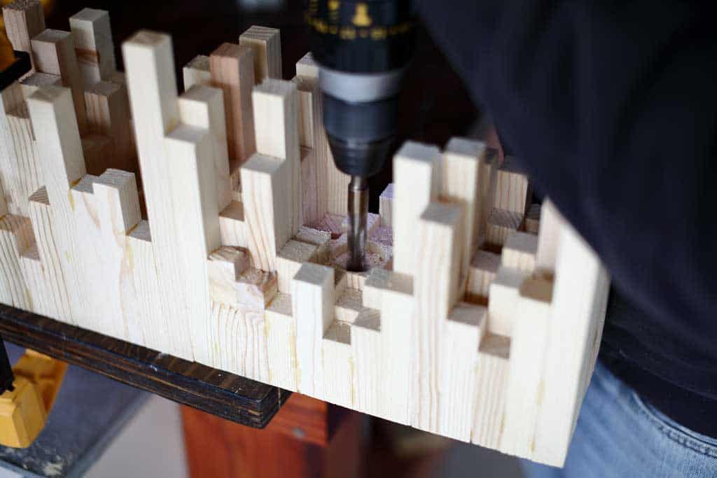 drilling hole for the wires