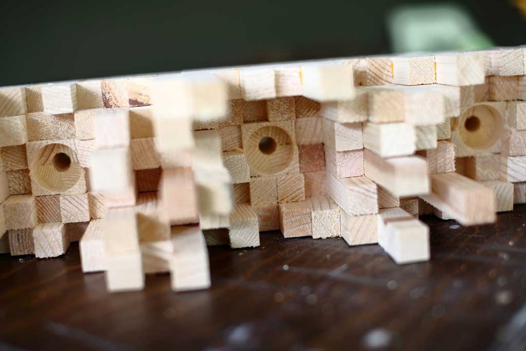 drilling holes for fan socket on the light fixture