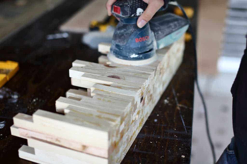 sanding light fixture