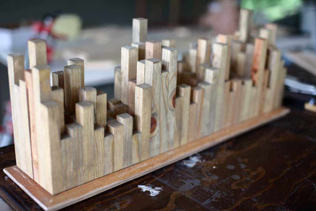 DIY bathroom light fixture