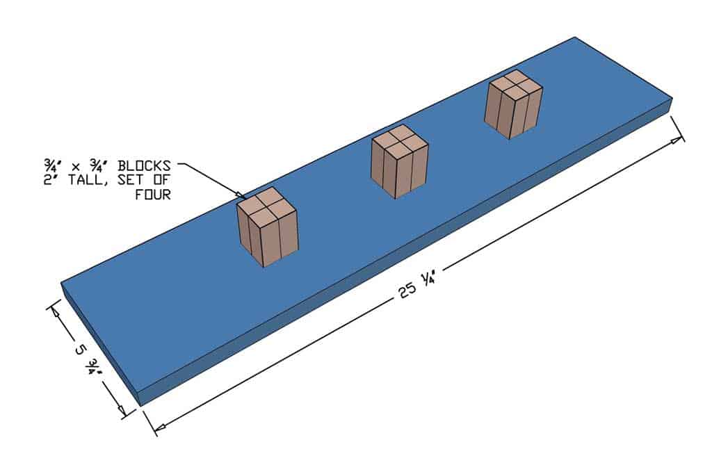 blocks for the light fixture